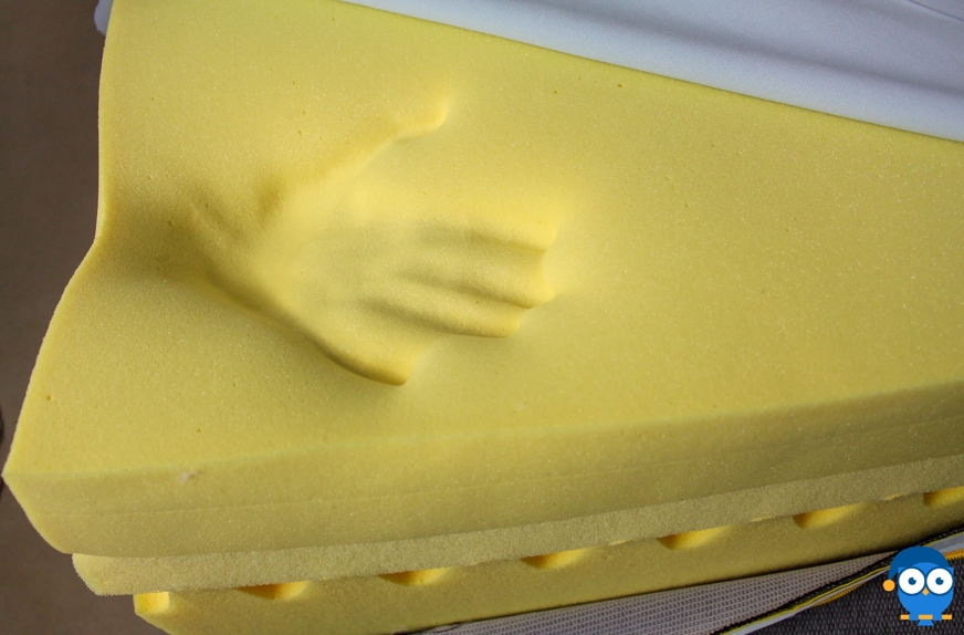 Tempur sensation memory foam handprint